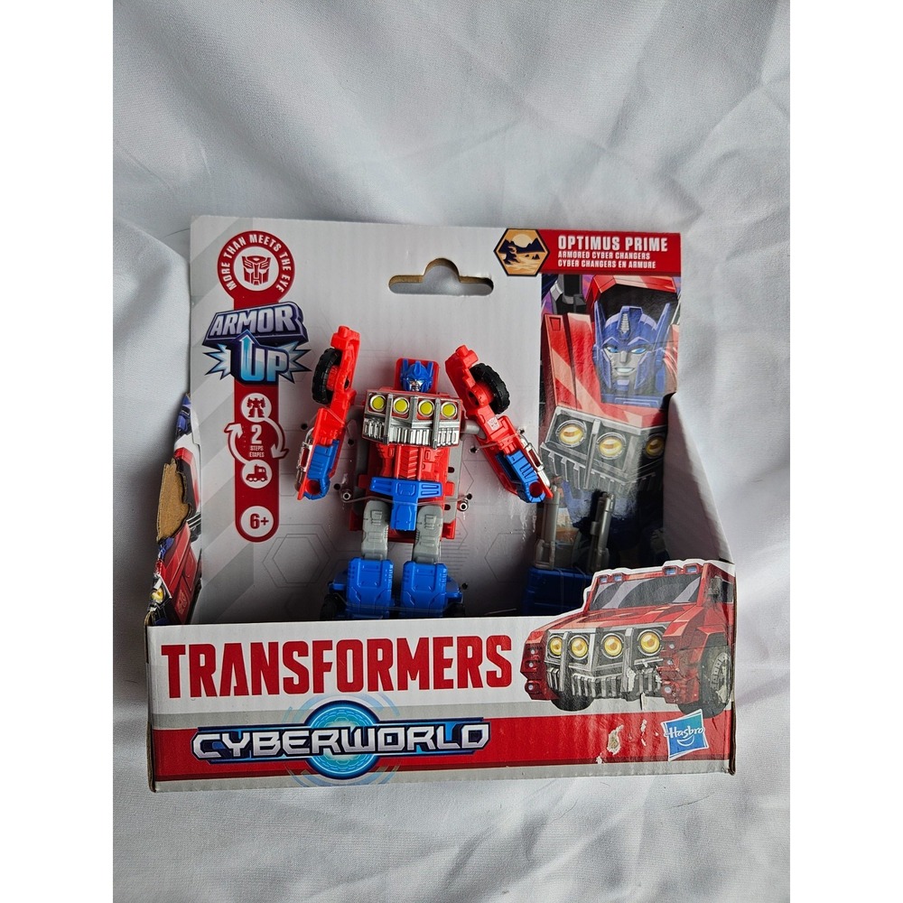 Transformers CYBERWORLD Optimus Prime Cyber Changers 4-Inch 5.945 inches, Red